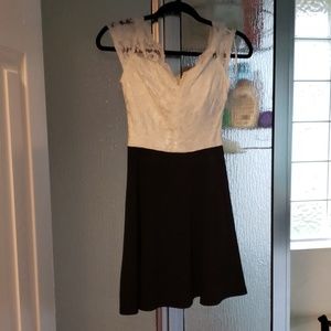 Black and white dress